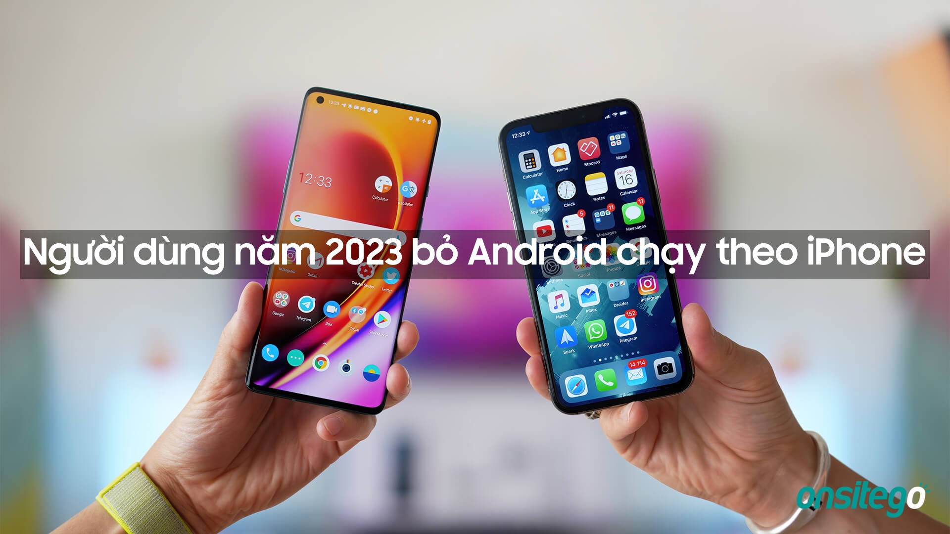 Người dùng năm 2023 chuyển đổi từ Android sang iPhone.