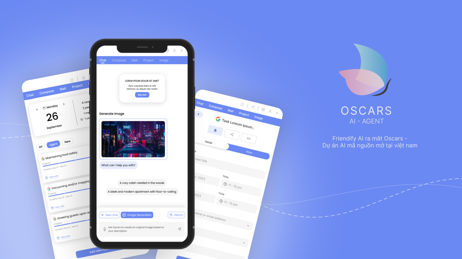 FRIENDIFY AI RA MẮT OSCARS – DỰ ÁN AI MÃ NGUỒN MỞ TẠI VIỆT NAM
–> Ra mắt Oscars của FRIENDIFY AI – Dự án AI mã nguồn mở tại Việt Nam