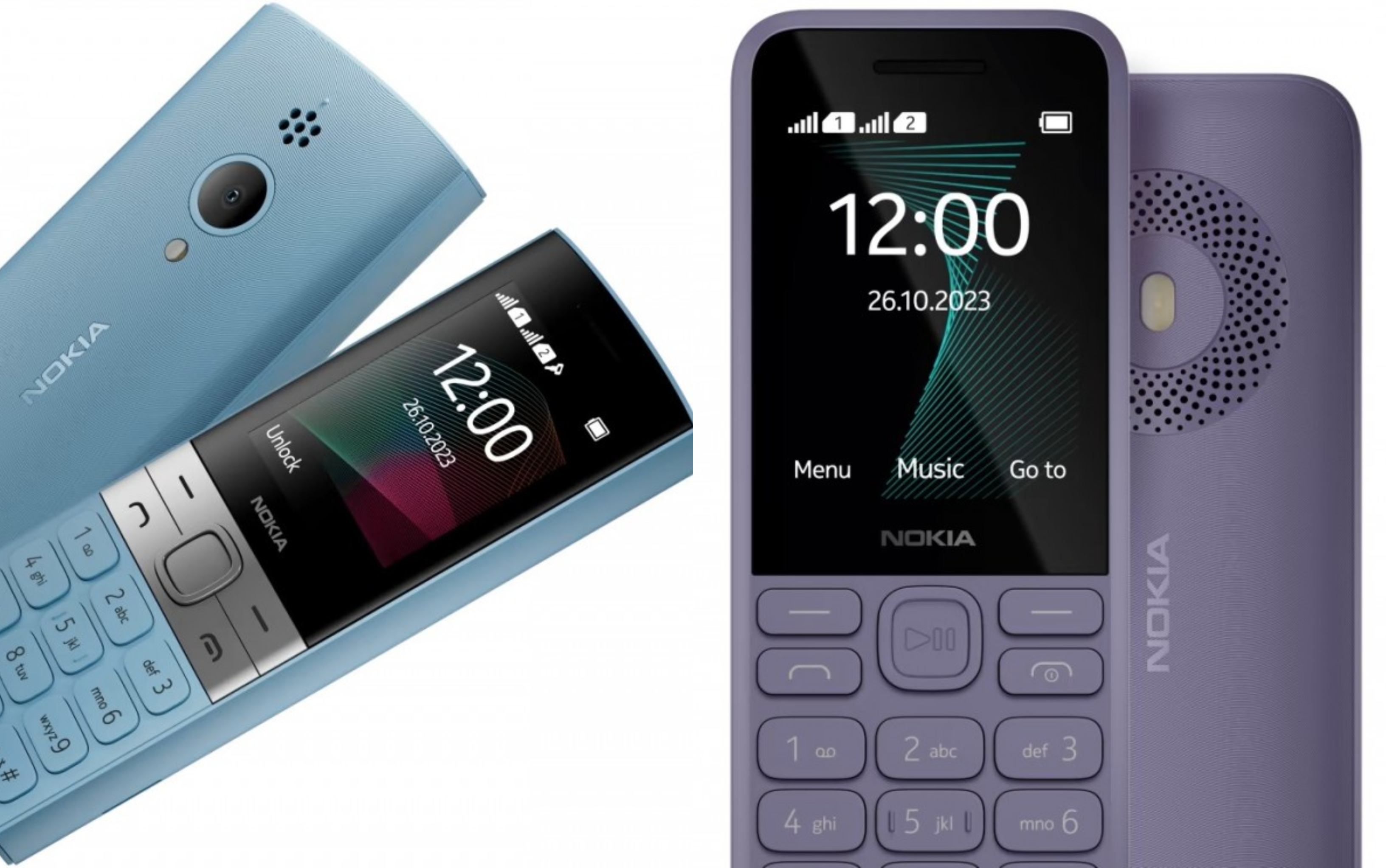 Nokia 150 (2023) và Nokia 130 Music ra mắt, thiết kế cục gạch huyền thoại, chống nước IP53 mạnh mẽ