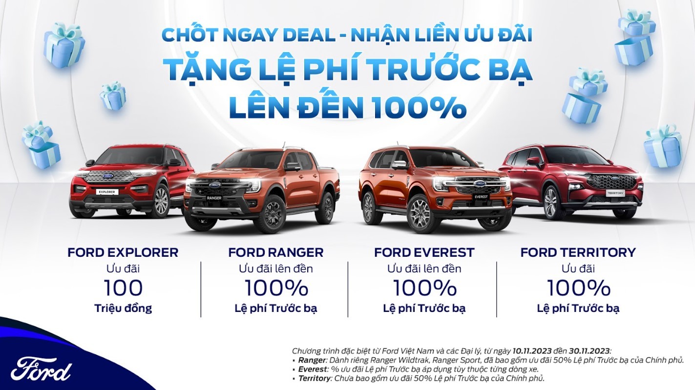 Ford Việt Nam và hệ thống đại lý tổ chức đại tiệc sale lớn nhất trong năm và ưu đãi trong tháng 11 ảnh 2