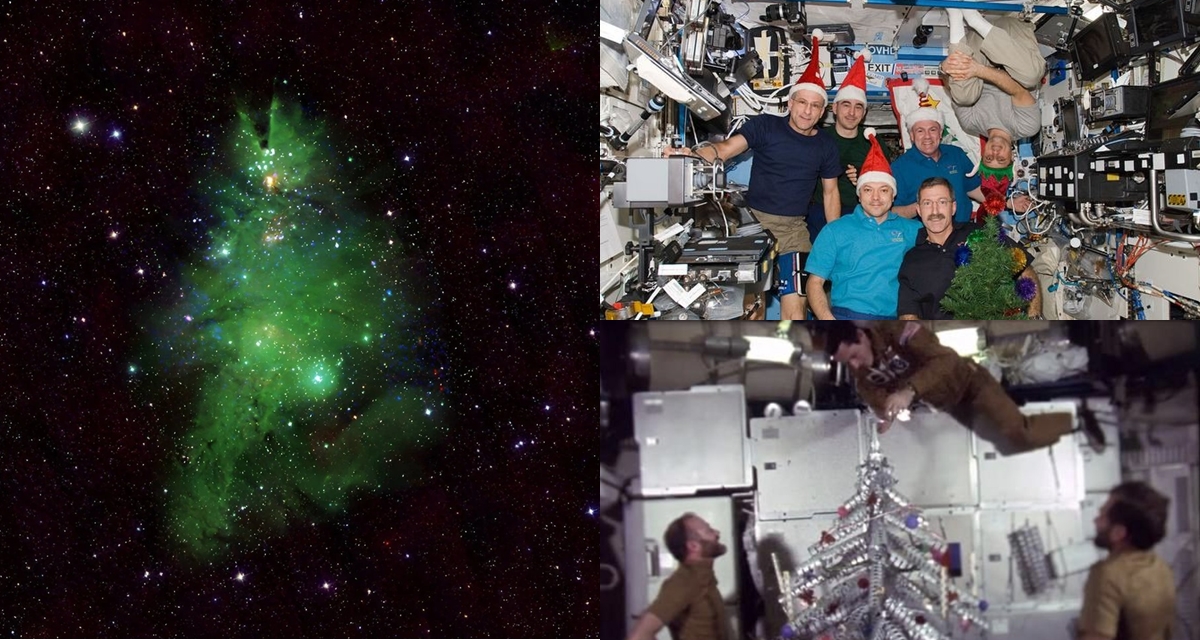 Phát hiện ‘cây thông Noel’ lơ lửng giữa ngân hà, phi hành gia đón Giáng sinh trên vũ trụ thế nào?