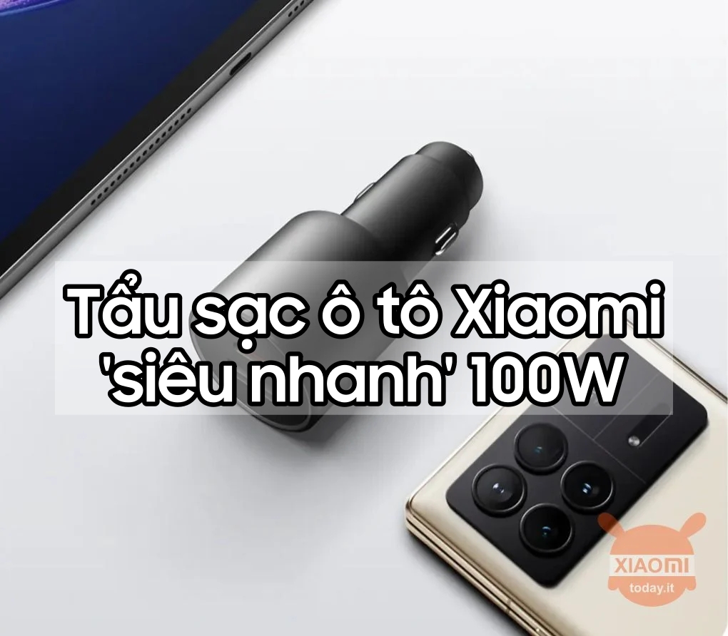 Tẩu sạc ô tô Xiaomi giá \'rẻ bèo\' hơn 300 nghìn, hỗ trợ sạc 100W siêu nhanh