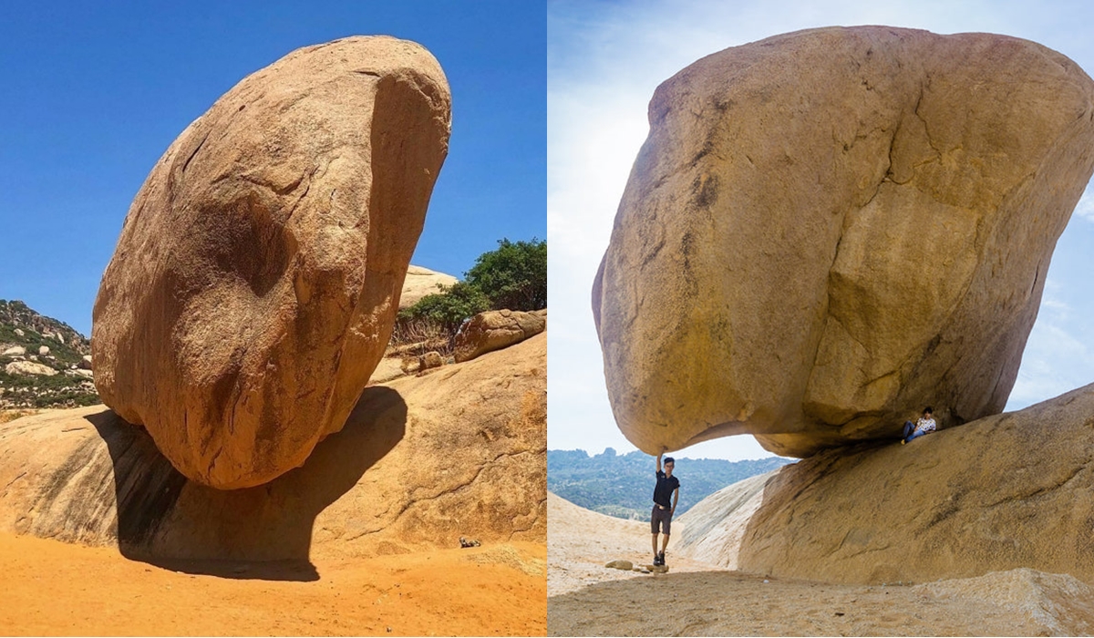 ‘Tận mục sở thị’ tảng đá kỳ lạ nhất Việt Nam: Lớn ngang ngôi nhà 3 tầng, không ai lý giải được nguồn gốc