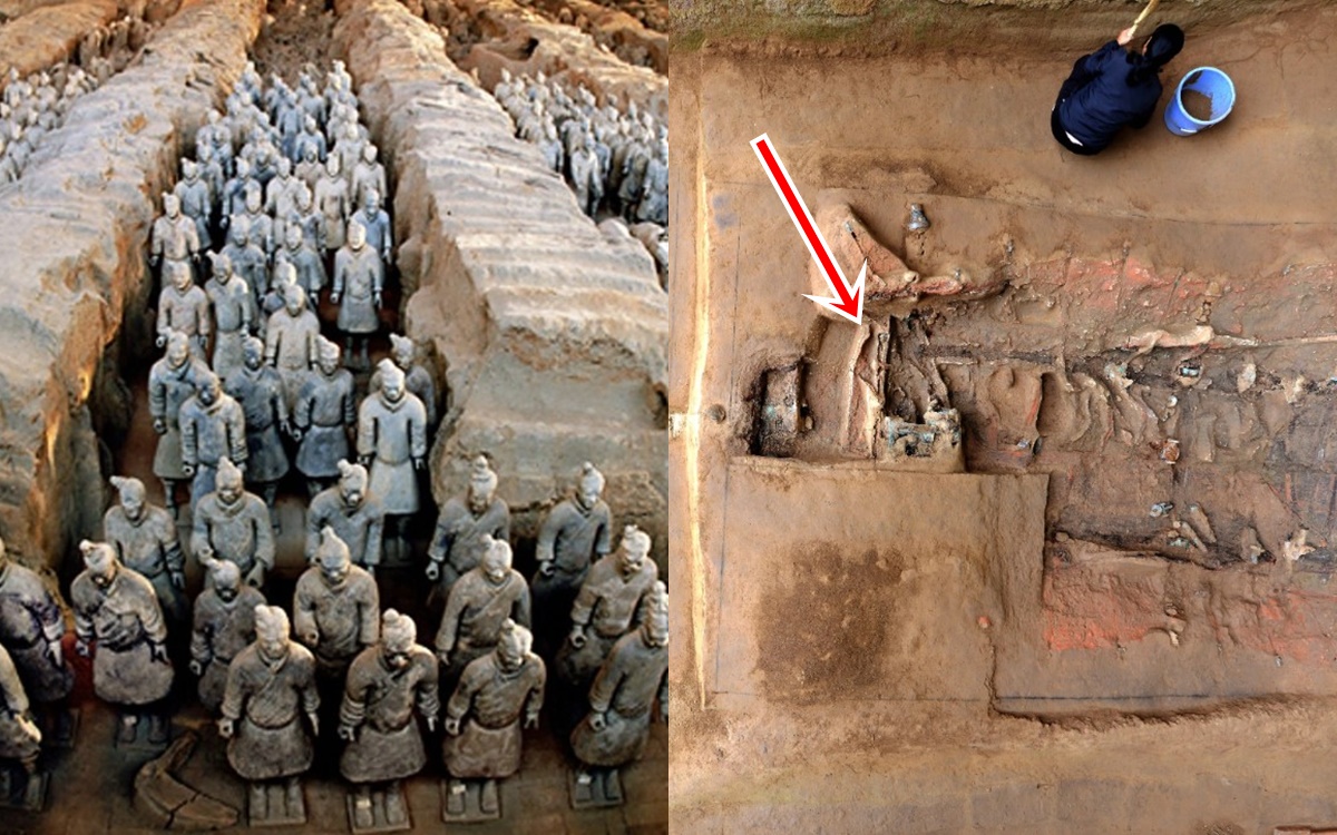 Dấu tích mới được phát hiện tại lăng mộ số 1 Lăng Tần Thủy Hoàng