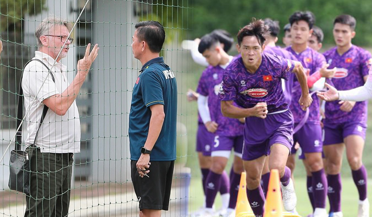 Xóa bỏ cách chơi của ông Troussier, HLV Hoàng Anh Tuấn cho U23 Việt Nam tập bài lạ
