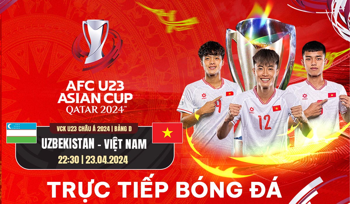Trực tiếp bóng đá U23 Việt Nam vs U23 Uzbekistan - VCK U23 châu Á 2024: \'Quang Hải mới\' gây sốt