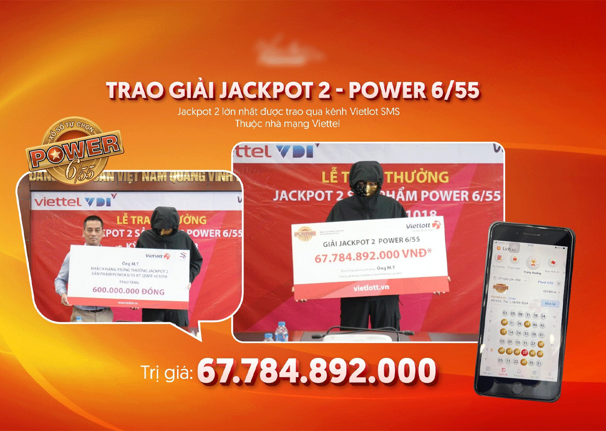 Chủ nhân giải thưởng Jackpot 2 có giá trị lớn thứ 2 trong lịch sử Vietllott