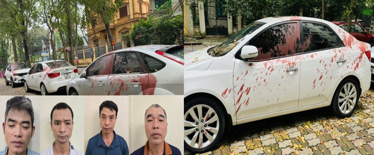 Lộ diện những đối tượng tạt sơn xe ô tô đỗ ở khu chung cư tại Hà Nội, lý do đằng sau gây bất ngờ
