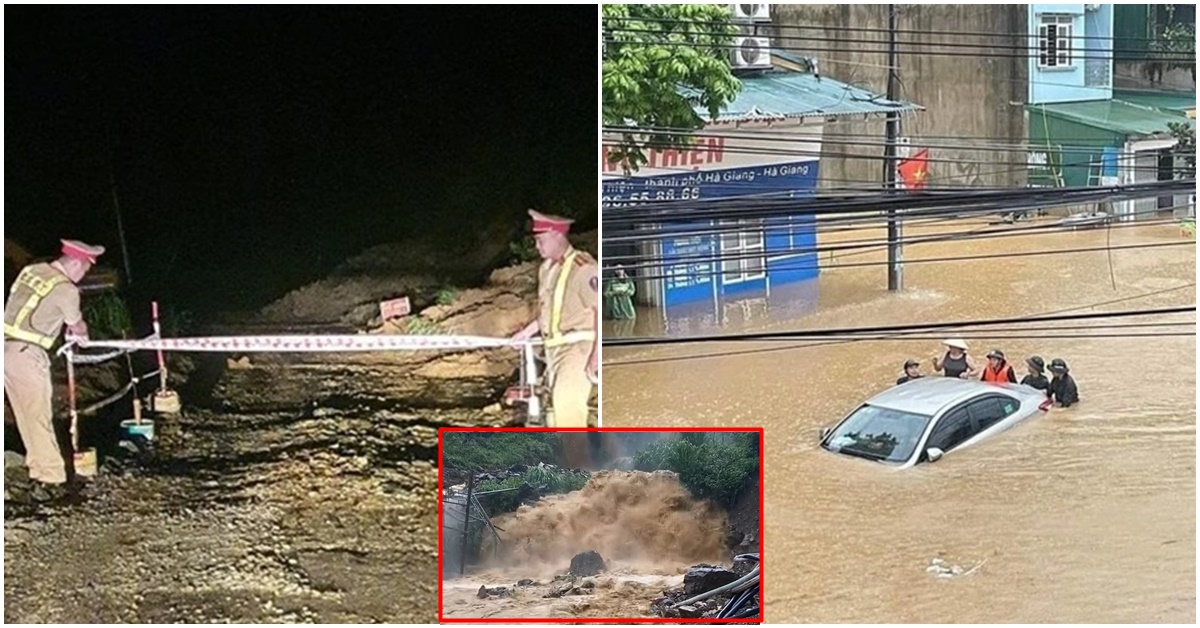 Thông tin nóng về mưa lũ lớn, sạt lở ở Hà Giang: Tìm thấy thi thể 2 bố con bị lũ cuốn trôi