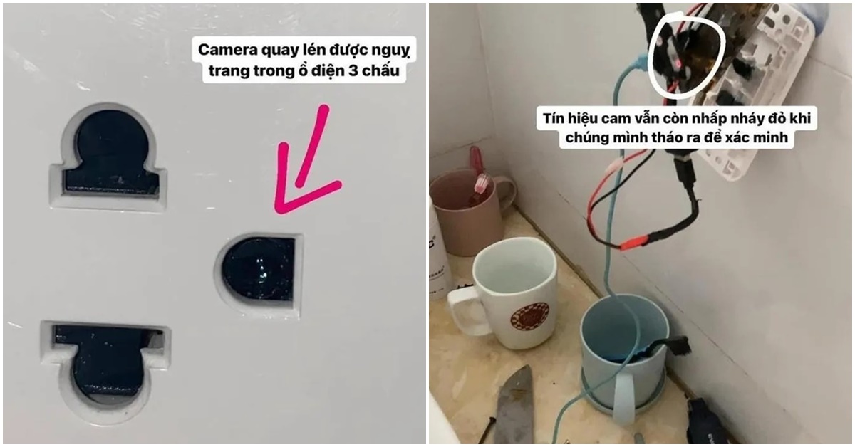 2 nữ sinh thuê trọ ở Hà Nội phát hiện camera quay lén ngụy trang trong ổ điện, công an vào cuộc điều tra