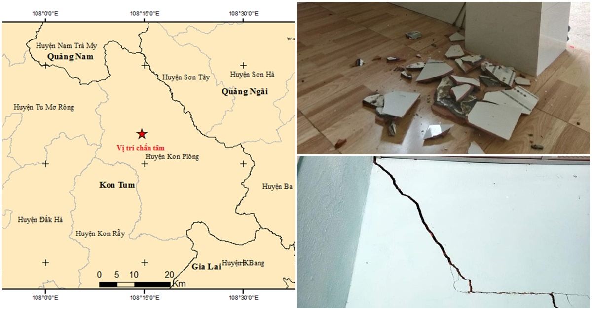 Nguyên nhân gây ra động đất lớn 5.0 độ gây rung chấn cho toàn Tây Nguyên và miền Trung 