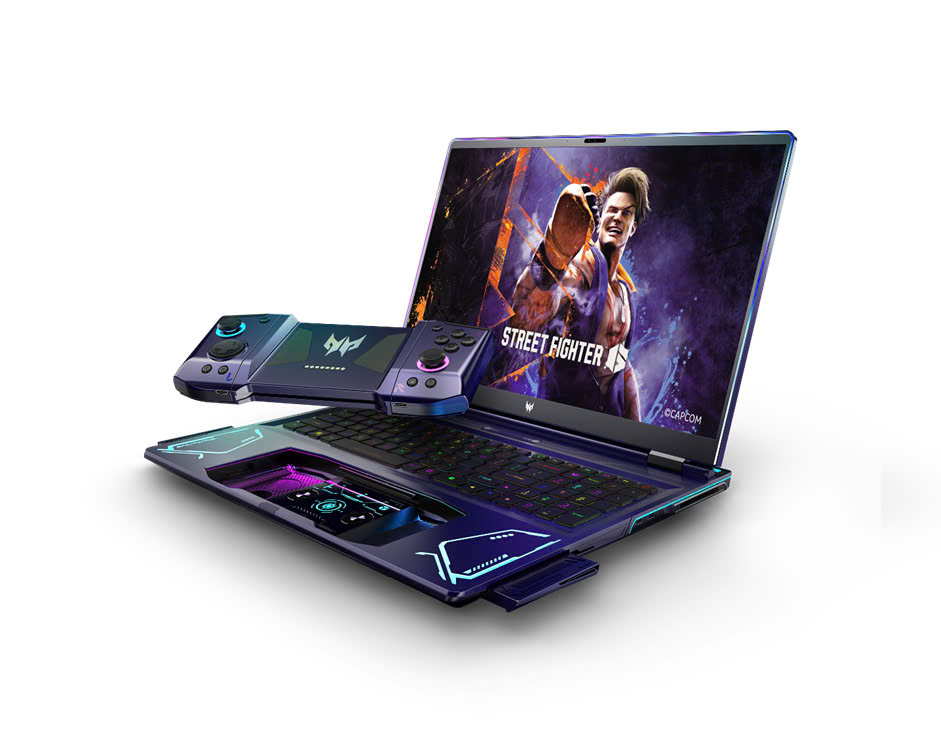 Project DualPlay: Laptop gaming với khái niệm tay cầm tháo rời tích hợp vào laptop