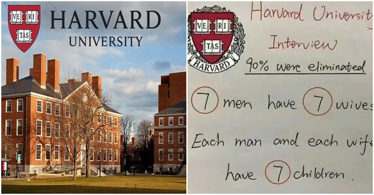 Câu đố hóc búa \'Đại học Harvard\' khiến 90% mọi người đều trả lời sai, bạn có nằm trong 10% còn lại?