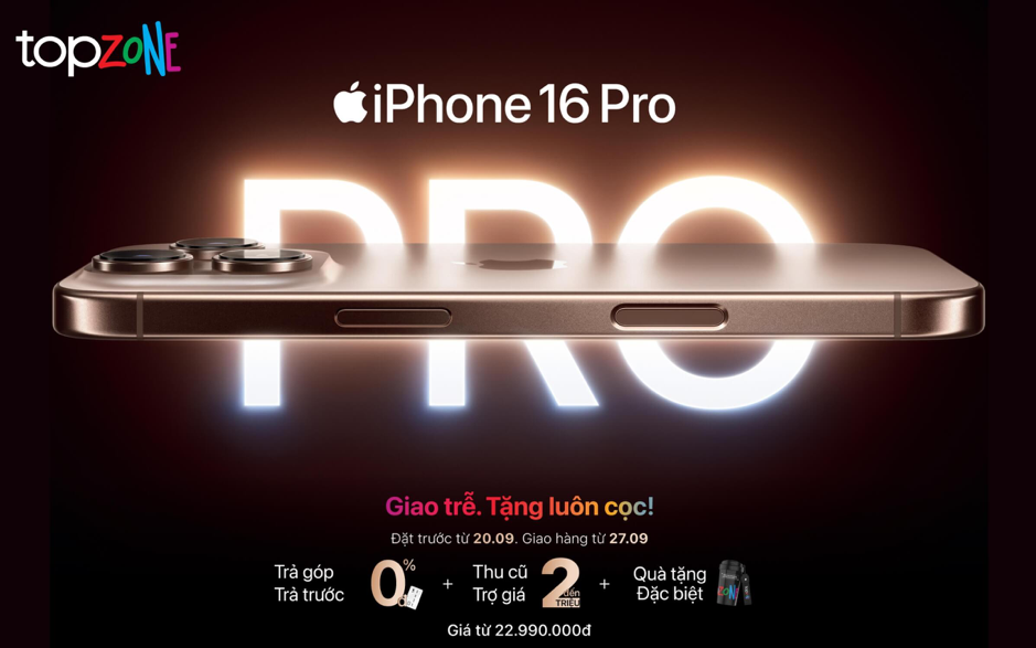 Đặt hàng trước iPhone 16 series tại TopZone - Ưu đãi Pre Order không thể bỏ lỡ