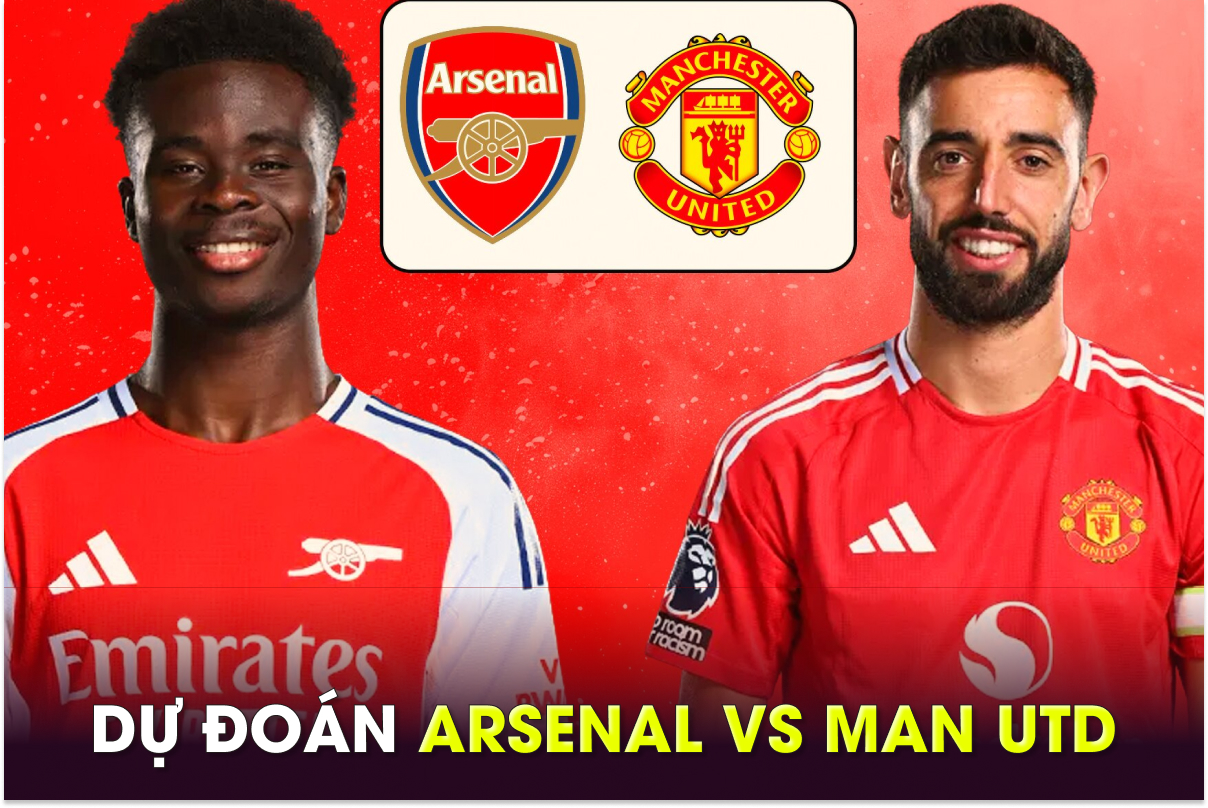 Dự đoán tỷ số Arsenal vs MU - Vòng 14 Ngoại hạng Anh: HLV Ruben Amorim nhận thất bại đầu tiên?