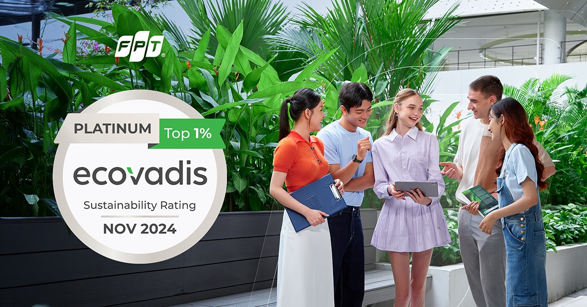FPT tại Pháp đạt chứng nhận Bạch kim EcoVadis 2024 về Phát triển Bền vững