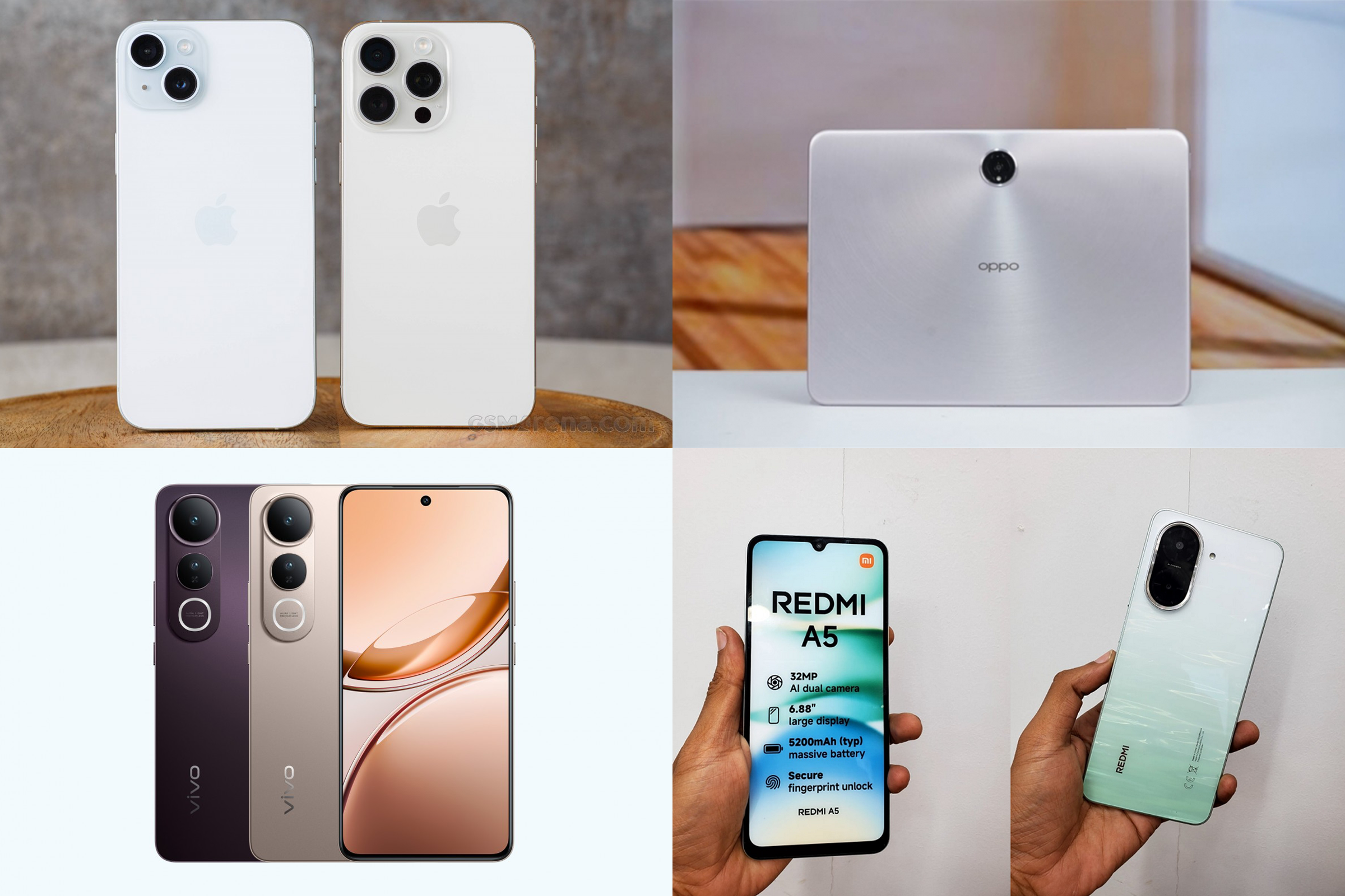 Tin công nghệ trưa 18/3: Top 2 iPhone giá rẻ, Redmi A5 4G ra mắt, Vivo V50 Lite trình làng, iPhone 15 Pro Max giảm sâu