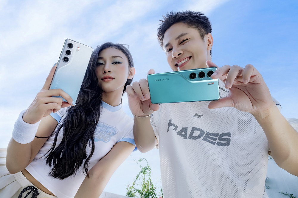 TECNO CAMON 40 - 40 PRO NỔI BẬT PHÂN KHÚC 5 TRIỆU: THIẾT KẾ SIÊU MỎNG, CAMERA SONY LYT - 700C 50 MP,  AI  ĐA NHIỆM
