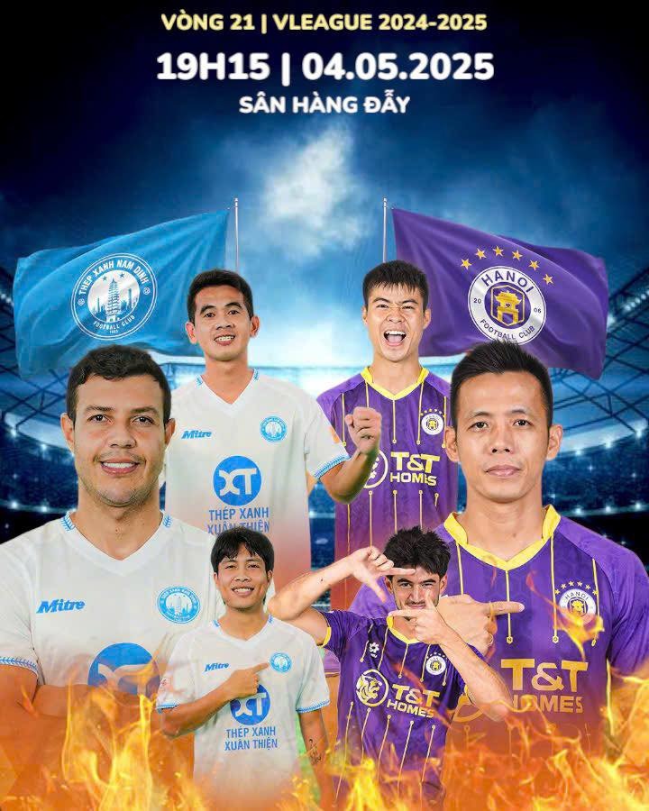 Nhận định bóng đá Hà Nội vs Nam Định - vòng 21 V.League: Trụ cột ĐT Việt Nam tỏa sáng?