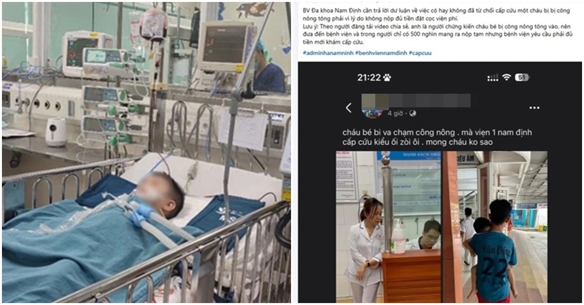 Tình hình hiện tại của bé trai 4 tuổi trong vụ ‘nộp đủ tiền mới cấp cứu’ ở Nam Định