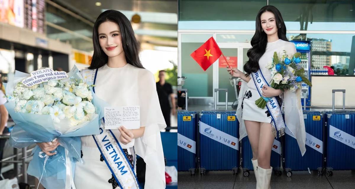 Hoa hậu Ý Nhi lên đường thi Miss World, sự vắng mặt của một người dấy lên nghi ngờ đã \'tan vỡ\'