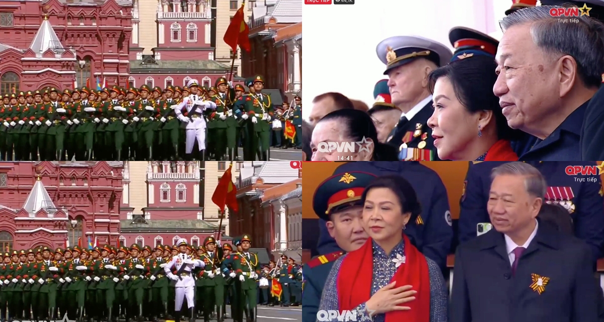 Tự hào hình ảnh đoàn Quân đội Nhân dân Việt Nam lần đầu tham gia duyệt binh ở Moscow