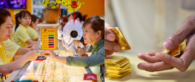 Người dân ‘ba chân bốn cẳng’ lao đến cửa hàng vì giá vàng hạ nhiệt, không mua sợ bỏ lỡ cơ hội làm giàu