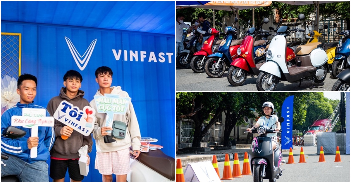 Người lao động TP.HCM hào hứng với xe máy điện VinFast: Lái êm, thích hơn xe máy xăng