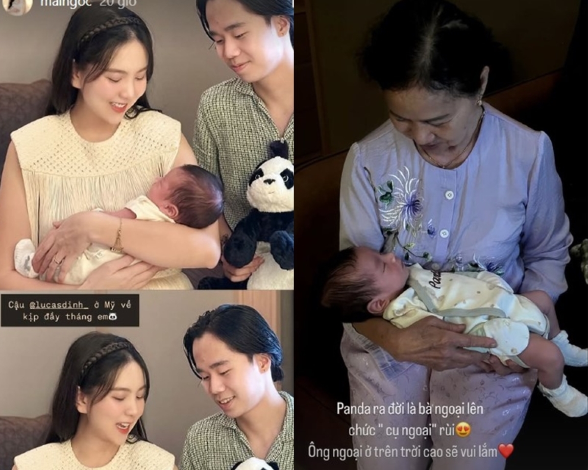 MC Mai Ngọc tung ảnh lễ đầy tháng con trai đầu lòng, vô tình để lộ tình trạng hiện tại với mẹ chồng 