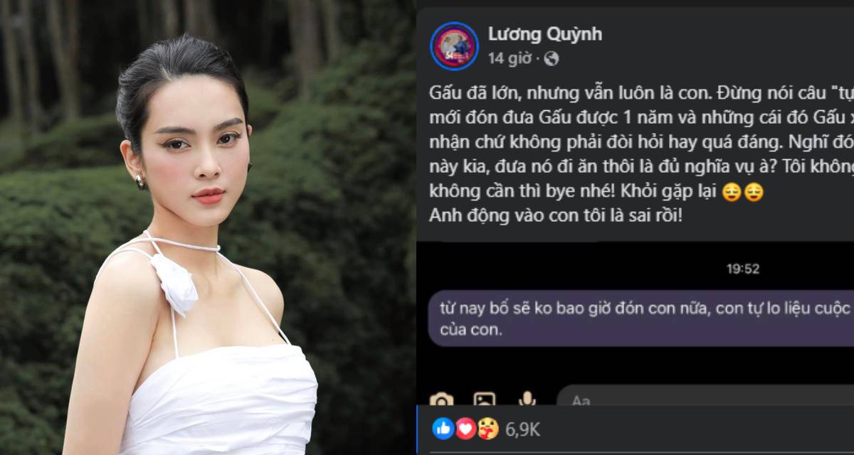 Quỳnh Lương nóng máu, lên tiếng \'phốt\' chồng cũ vì thái độ \'không xứng đáng làm cha\' với con trai 12 tuổi