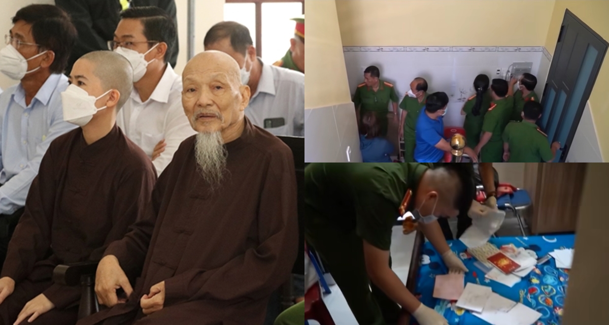 Cận cảnh bên trong Tịnh Thất Bồng Lai, tìm thấy nhiều tài liệu ẩn giấu tội ác tày trời của Lê Tùng Vân