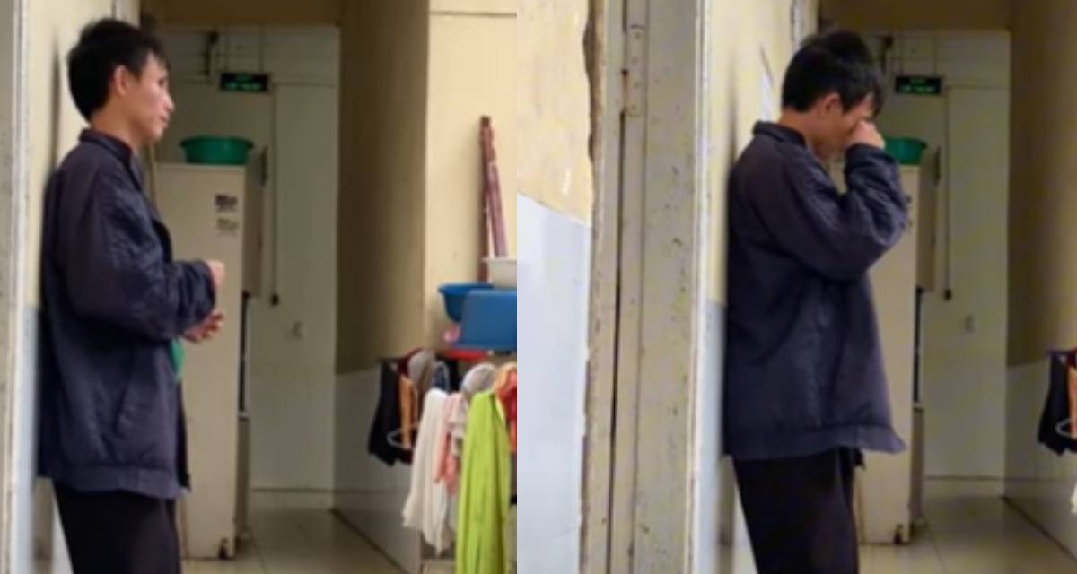 Nghẹn lòng hình ảnh người cha khiếm thị lau nước mắt ngoài hành lang bệnh viện, lý do ai nghe cũng phải xót xa