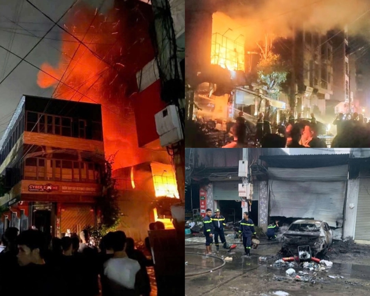 Vụ cháy lớn khiến 4 hộ kinh doanh liền kề ở Bắc Giang thiệt hại nặng: Nhiều tài sản giá trị cháy rụi