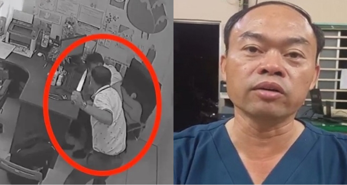 Camera hé lộ giây phút kinh hoàng bác sĩ đuổi chém đồng nghiệp ở phòng khám, lý do ra tay dã man là gì?