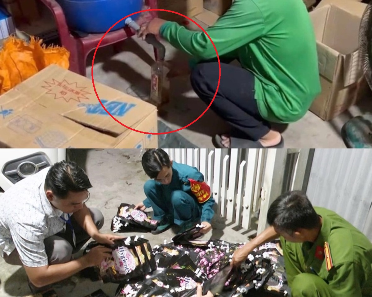 Ớn lạnh trước hiện trường làm nước mắm bẩn không rõ nguồn gốc của đối tượng ở Châu Đốc, An Giang