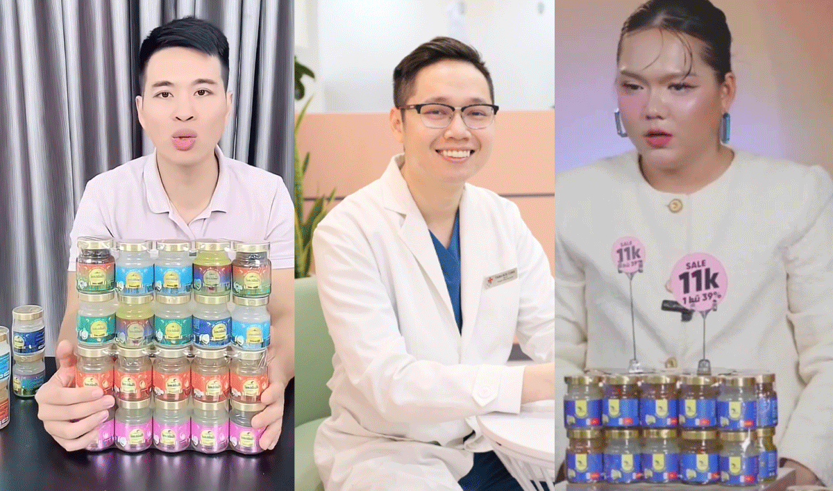 Lê Anh Nuôi, bác sĩ Cung và Phạm Thoại từng bán yến sào 10-20 nghìn/hũ, quảng cáo có 50% yến tươi