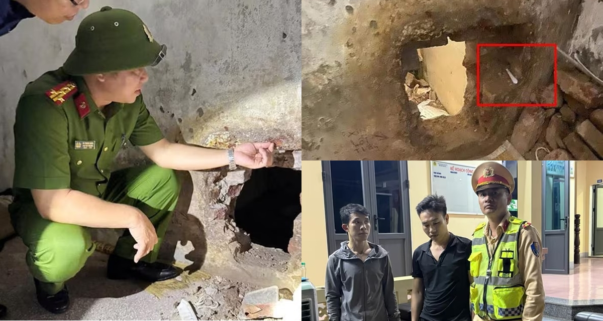 Hé lộ lý do 2 phạm nhân quyết định trốn trại ở Hà Nội, choáng váng trước vật dụng dùng để đục tường