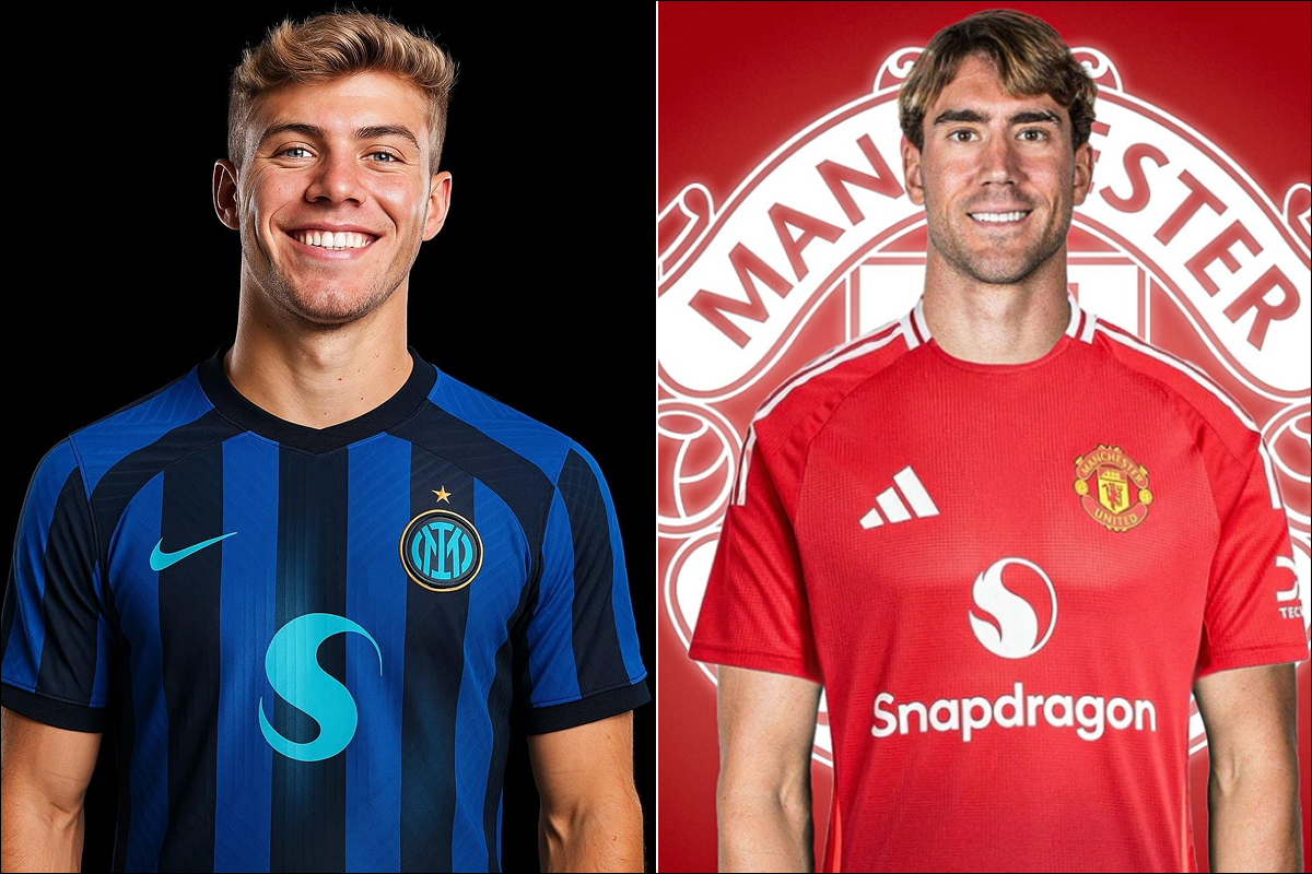Rasmus Hojlund chính thức cập bến Inter Milan, Man Utd lập tức chiêu mộ Vlahovic với giá khó tin