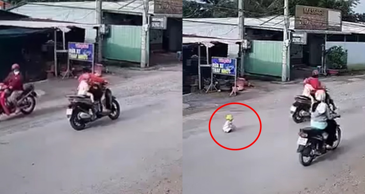 Thông tin nóng vụ người phụ nữ thả bé 1 tuổi bò giữa đường rồi phóng xe bỏ đi khiến MXH phẫn nộ