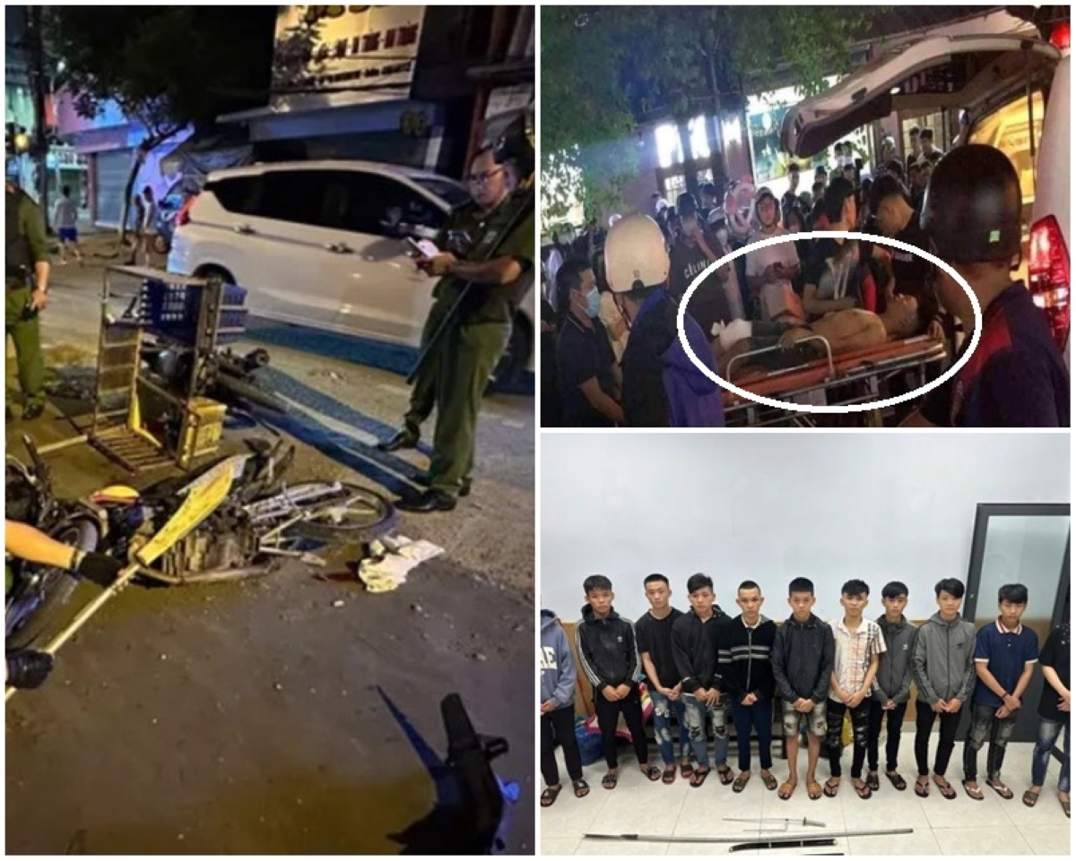 Chỉ vì bị ném đá, nhóm thanh niên hung hăng \'vác\' mã tấu chém người gây náo loạn đường phố