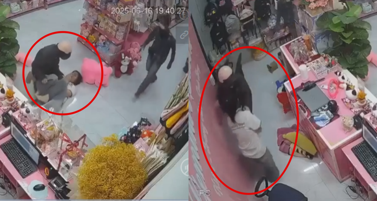 Clip 2 tên cướp dùng dao khống chế nữ nhân viên bán hàng, cô gái chỉ nói 1 câu đã khiến CĐM phải nể