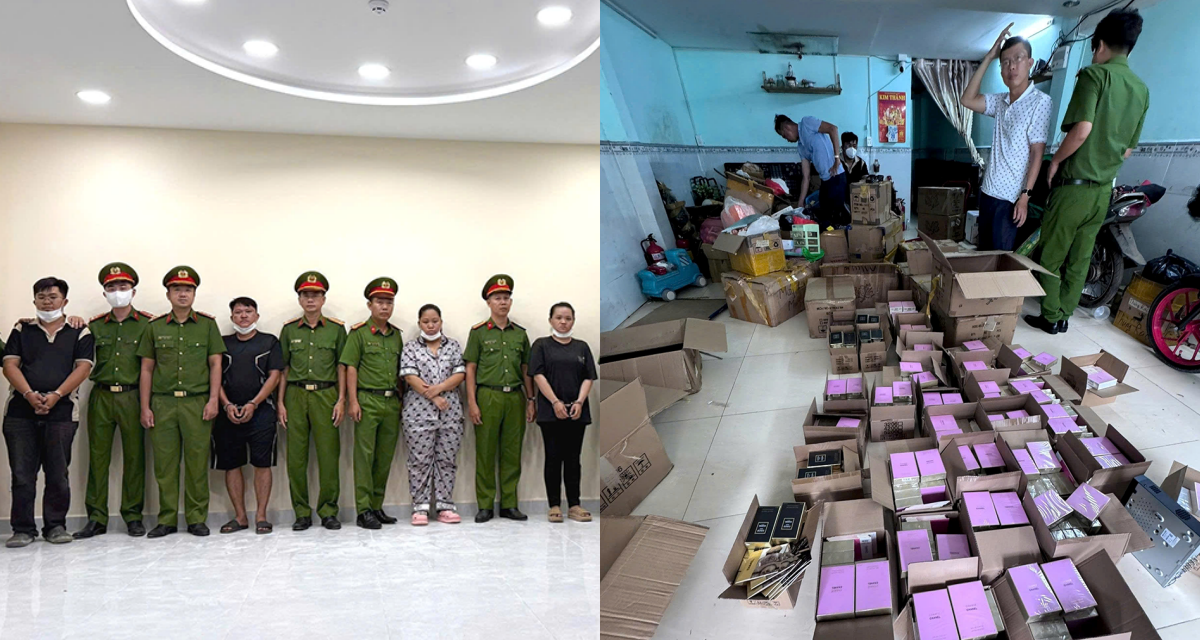 Hé lộ danh tính cặp vợ chồng cầm đầu đường dây buôn 10.000 chai nước hoa giả vừa bị bắt khẩn cấp