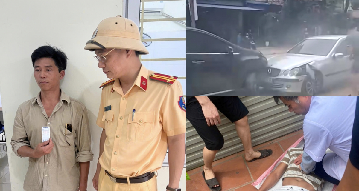 Sốc: Clip bố dừng xe tiêm ma túy khi đang chở con gái, gây tai nạn liên hoàn ở Thái Nguyên