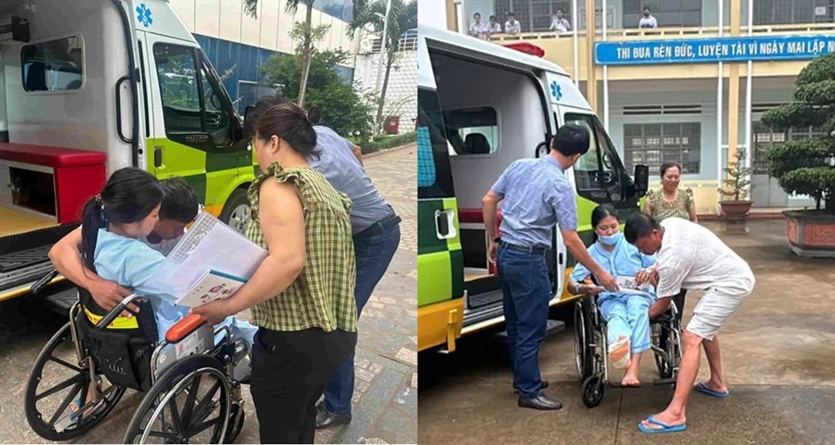 Thí sinh bị tai nạn nghiêm trọng, bệnh viện phẫu thuật khẩn, điều xe cấp cứu chở đi thi tốt nghiệp THPT
