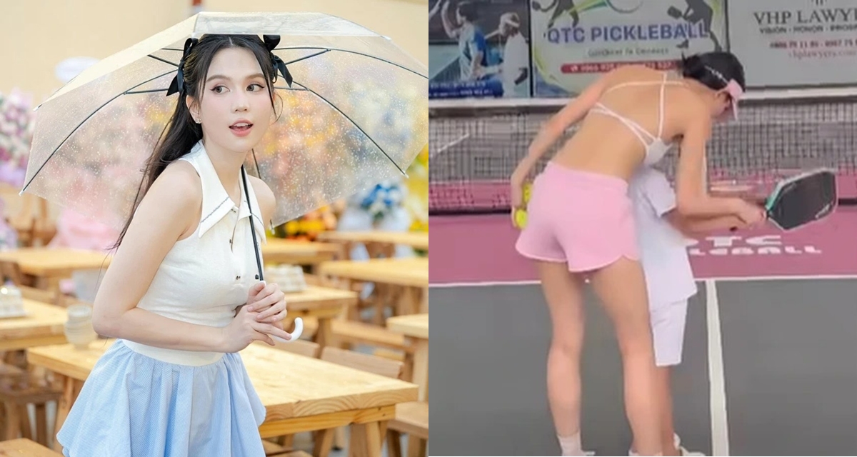 Ngọc Trinh \'mặc kín là khó chịu\', khiến CĐM bỏng mắt vì trang phục đánh pickeball mặc như không