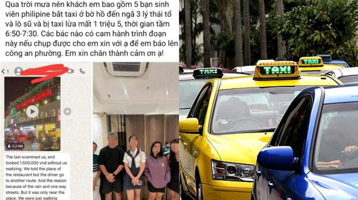 Công an phường Hoàn Kiếm thông tin vụ khách nước ngoài bị ‘chặt chém’ 1,5 triệu đồng cuốc taxi 2km