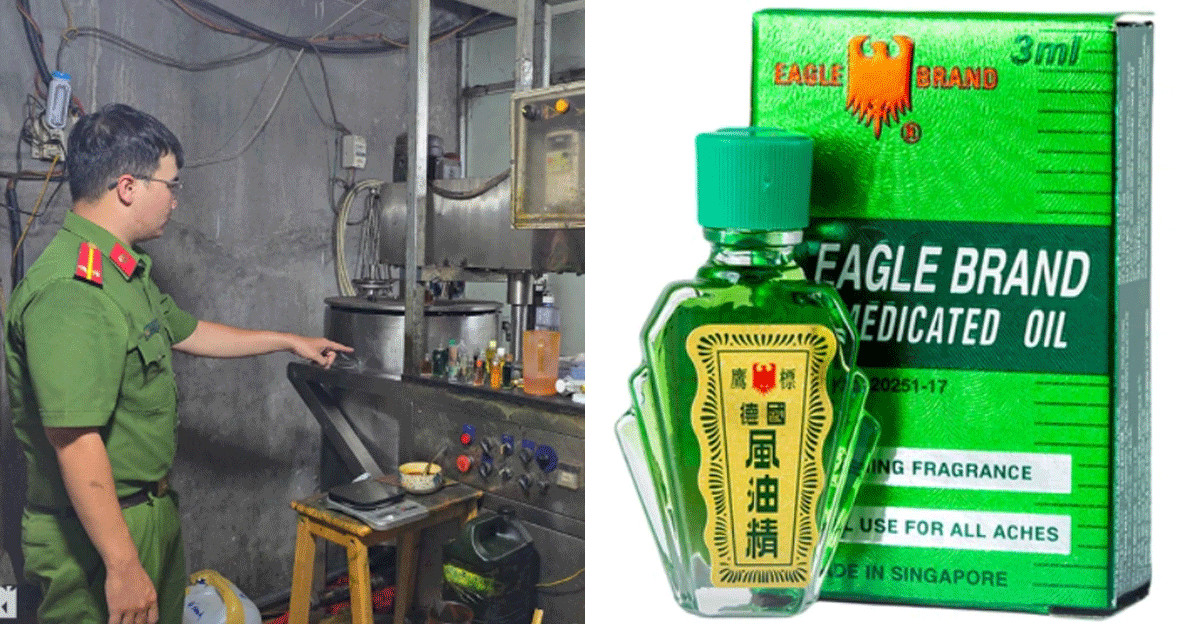 Khởi tố, bắt tạm giam cặp vợ chồng ở TPHCM cầm đầu đường dây sản xuất 70.000 chai dầu gió con Ó giả