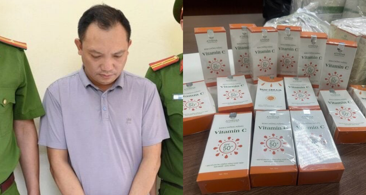 Bắt Giám đốc Công ty Athena Việt Nam vì sản xuất kem chống nắng giả, chỉ số SPF kém xa công bố