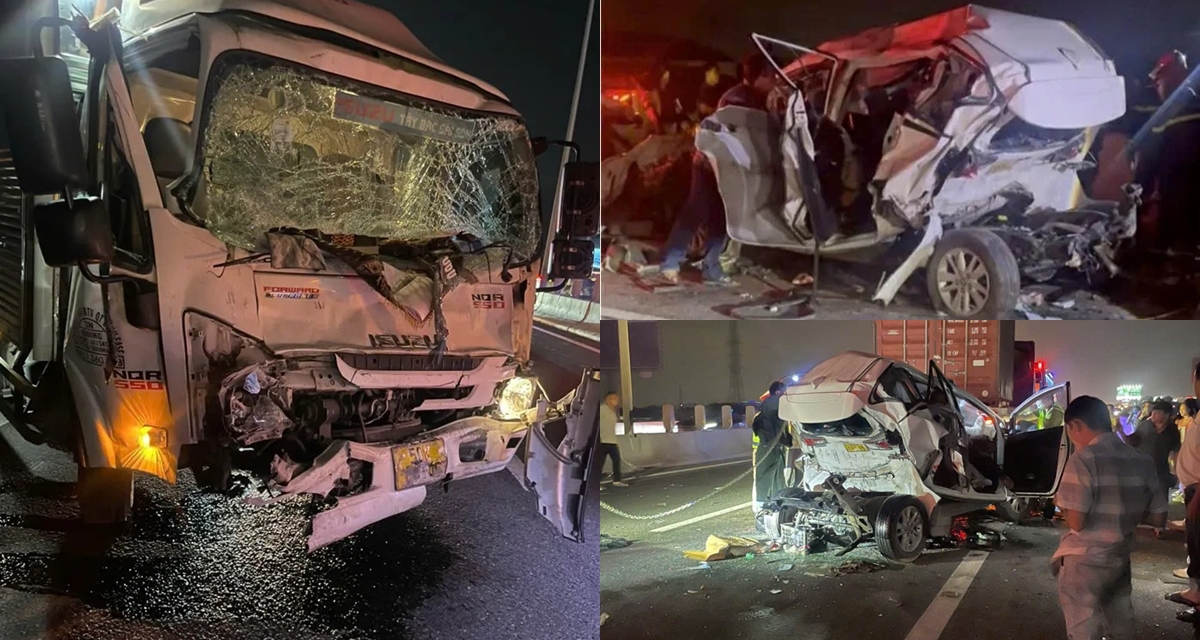 Hiện trường ám ảnh vụ tai nạn liên hoàn cao tốc TP.HCM – Trung Lương: Ô tô bẹp dúm, 7 người bị thương