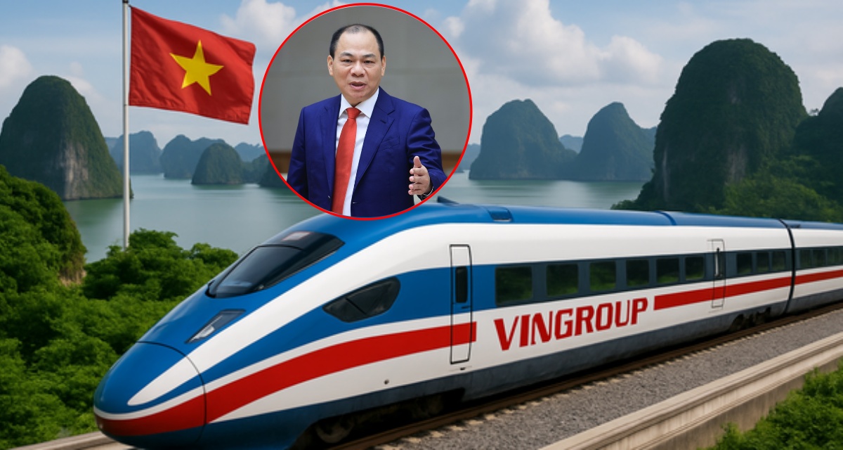 Vingroup đề xuất đường sắt 350km/h Hà Nội - Quảng Ninh: Chỉ mất 30 phút, đầu tư hơn 5 tỷ USD